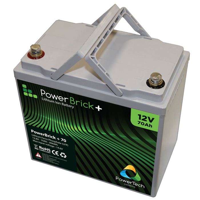 Lithium-Ion Battery 12V - 250Ah - 3.2kWh - PowerBrick+ LifePO4 battery